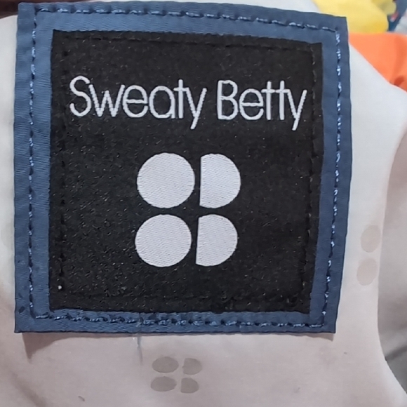 Sweaty Betty Navy and Orange Drawstring Gym Bag - Picture 3 of 8